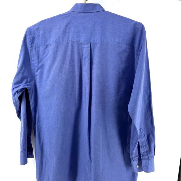 Cutter‎ Buck Mens 3XT/TG Button-Down Oxford Shirt Blue Long Sleeve logo Casual - Picture 3 of 9